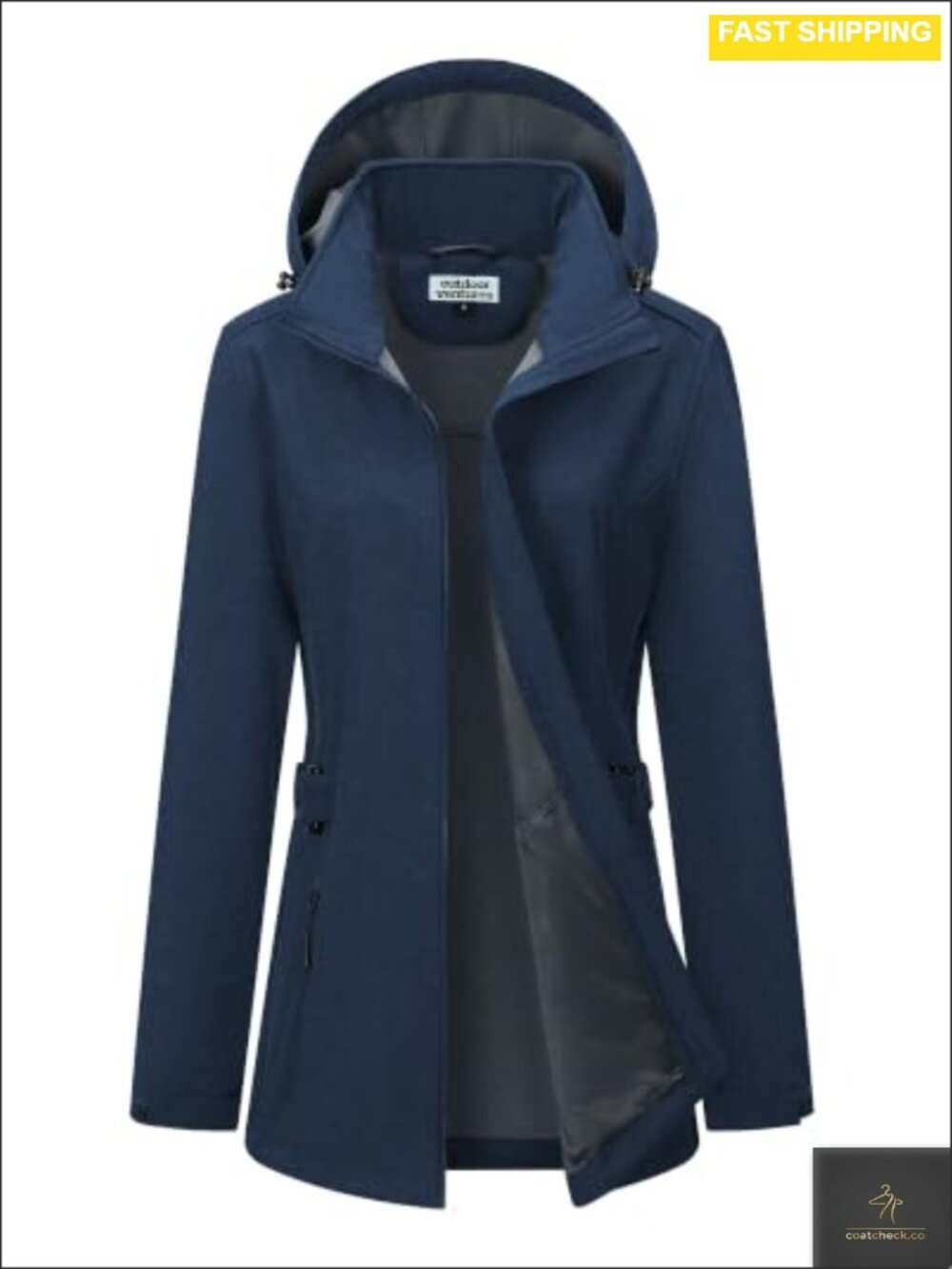 Fleece Lined Waterproof Softshell Rain Jacket Windbreaker